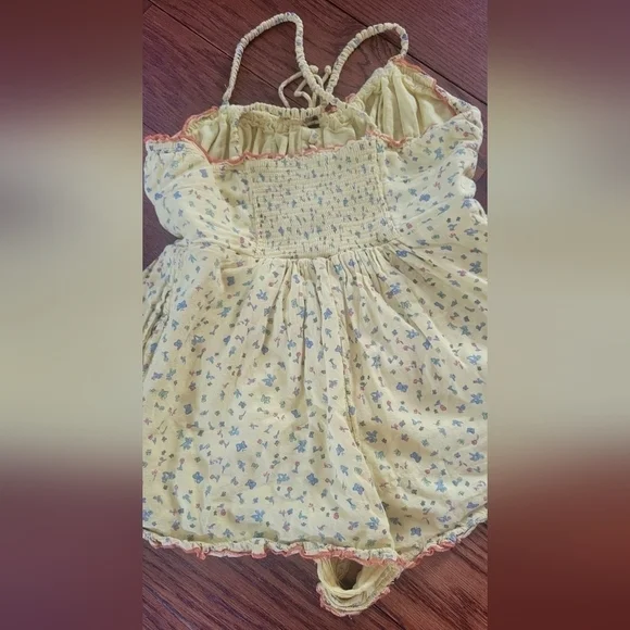 Urban Outfitters Betti Print Linen Romper - Picture 8 of 9